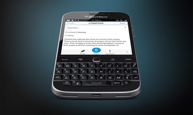 延续经典，全新 BlackBerry Classic 智能手机开卖